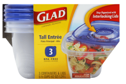 Glad Containers & Lids, Tall Entree