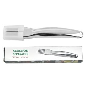 304 Stainless Steel Onion Cutter; Kitchen Accessory; Chopping Green Onion; Veggie Chopper; Multifunctional Scallion Cutter (Color: style 1)